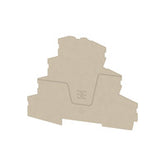 Weidmuller End plate, dark beige, 87.7 x 106.8 x 1mm